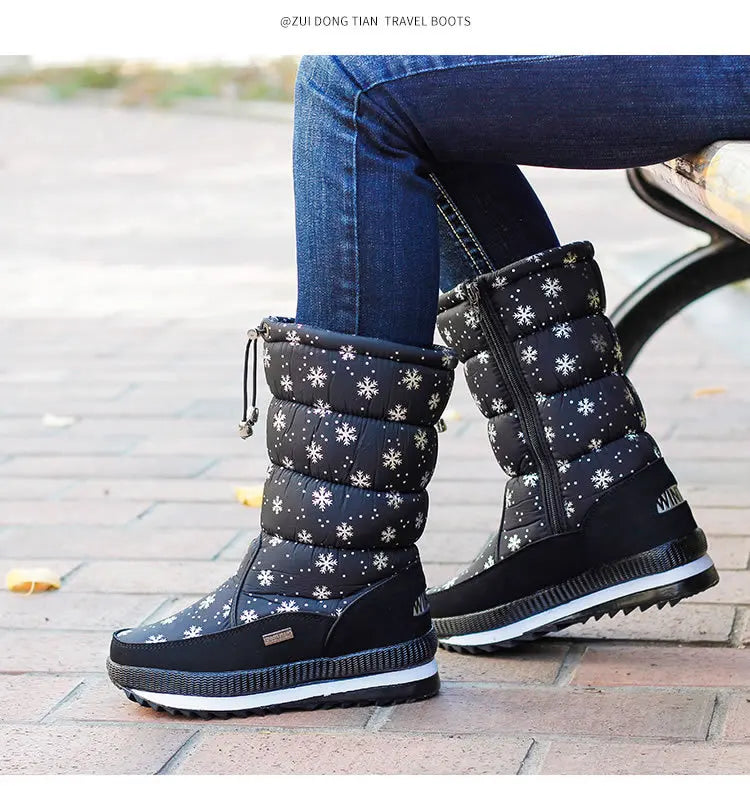 Mid-calf Boots Non slip