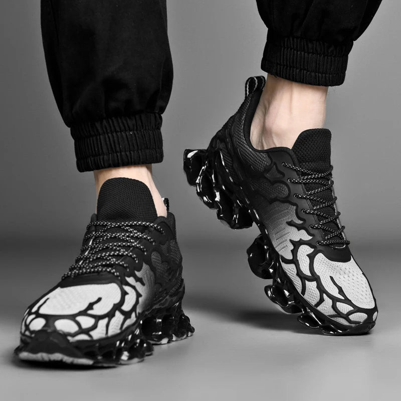 Breathable blade running shoes