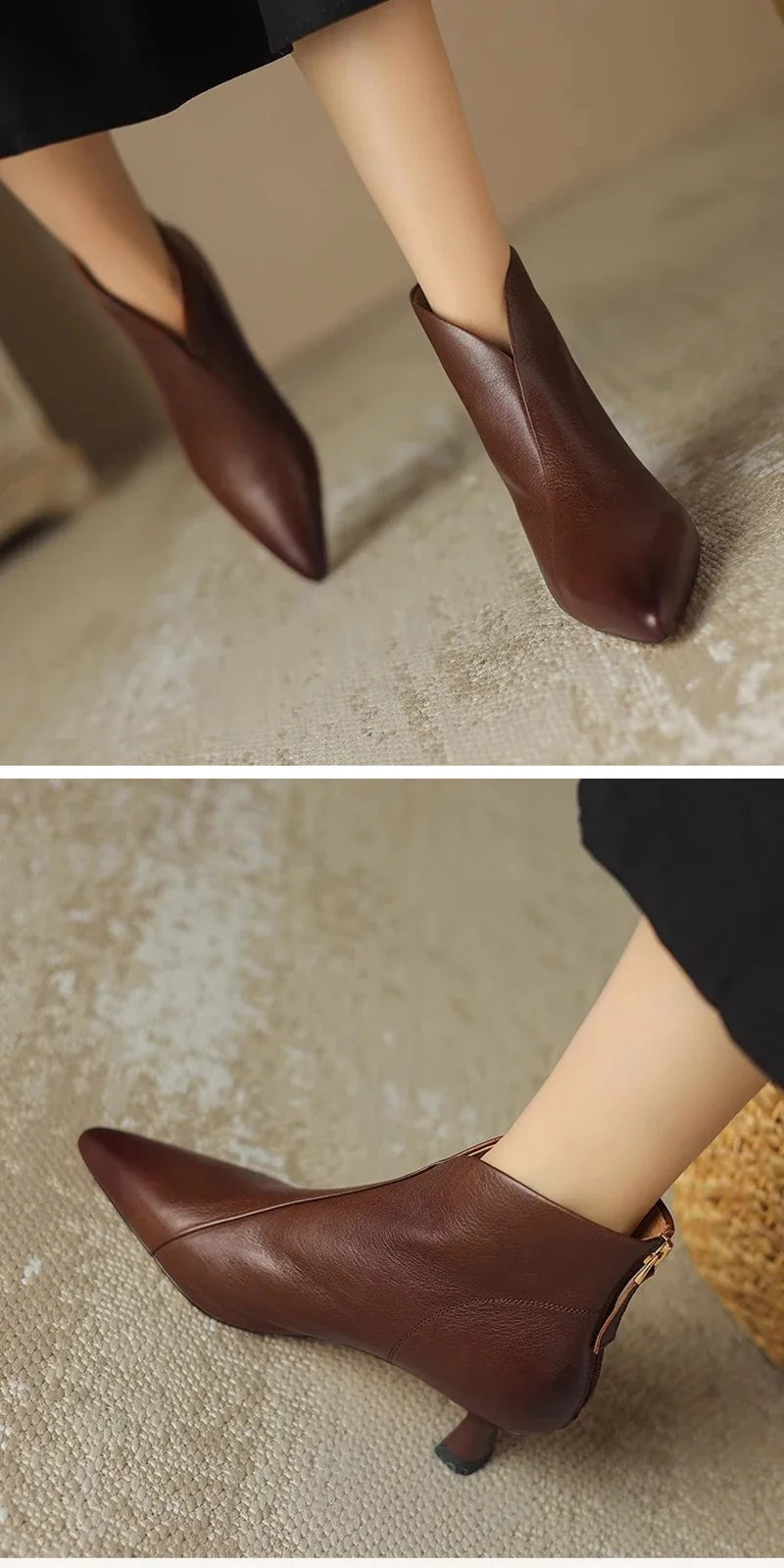 Pointed Toe Women Ankle Boots