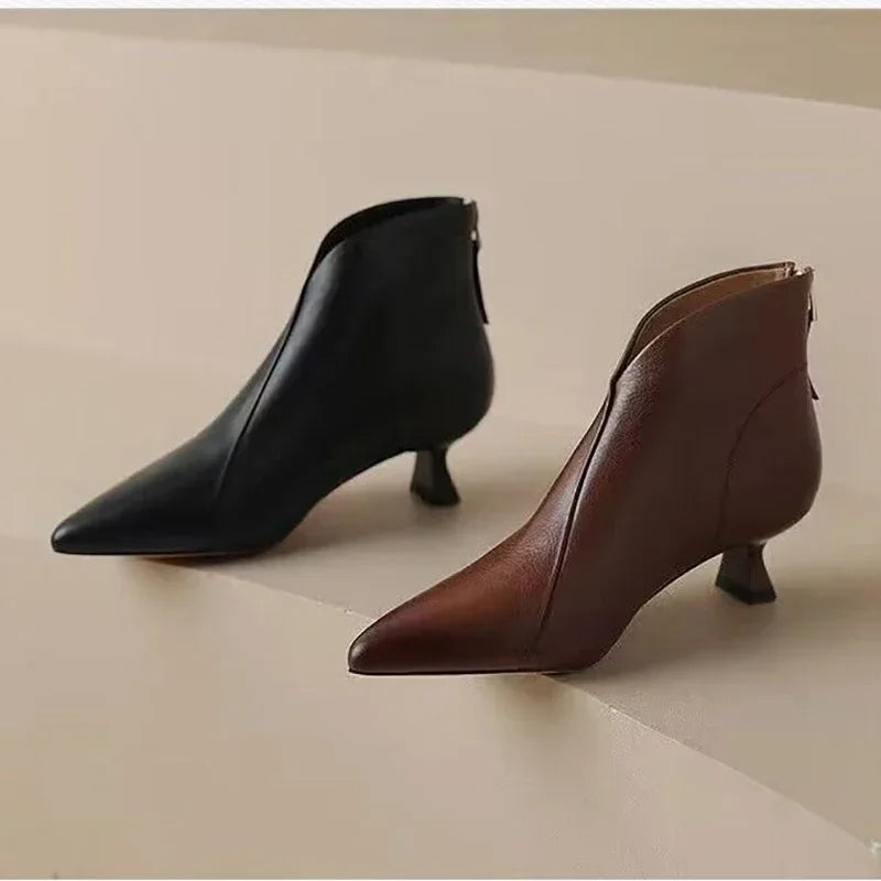 Pointed Toe Women Ankle Boots