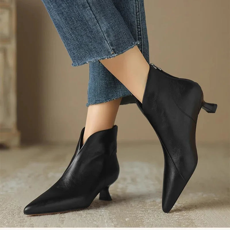 Pointed Toe Women Ankle Boots