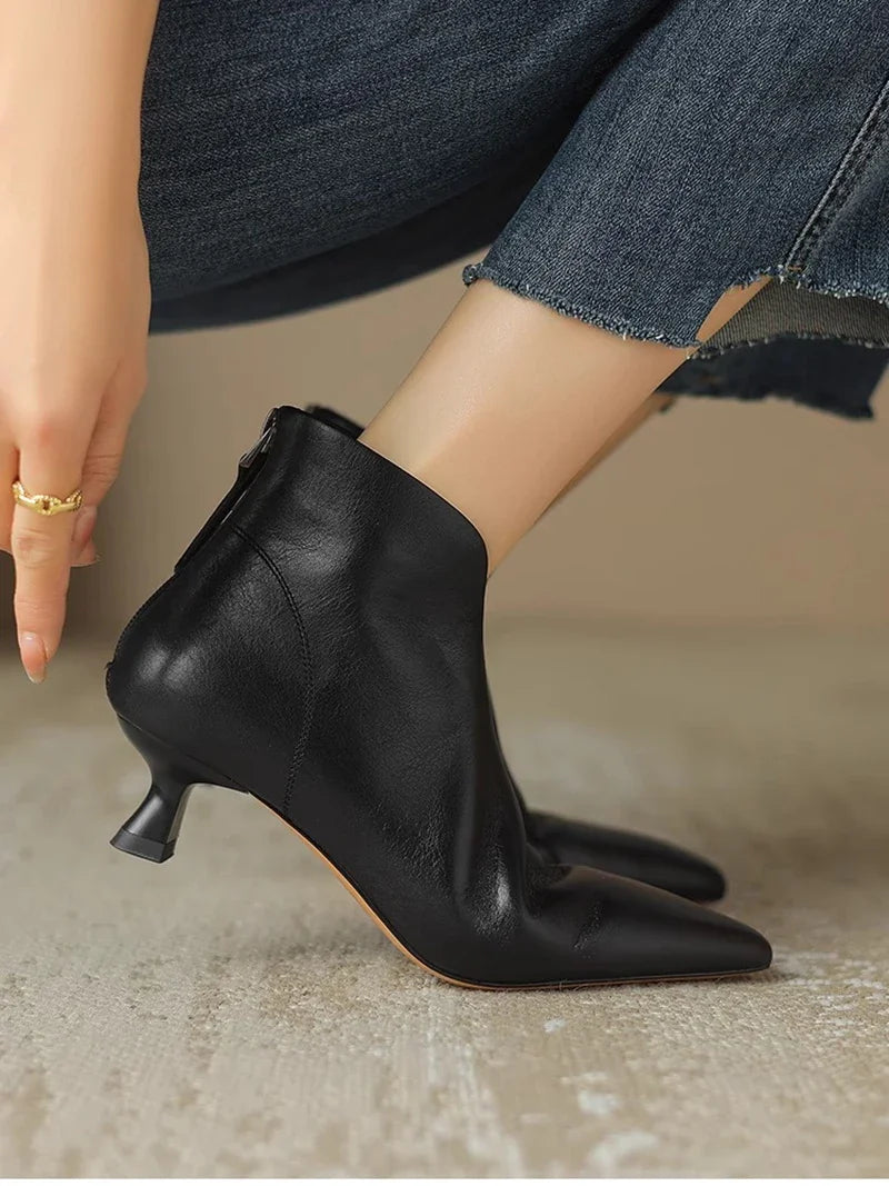 Pointed Toe Women Ankle Boots