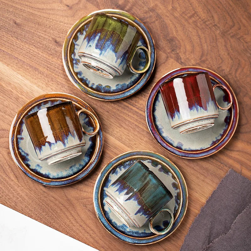 Retro Hand Painted Tea Set