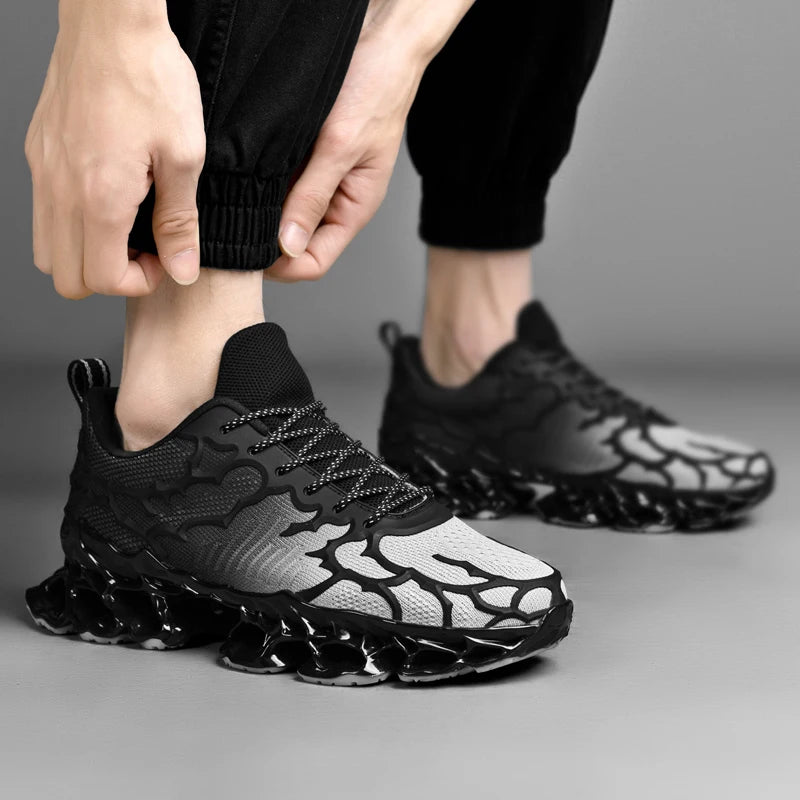 Breathable blade running shoes