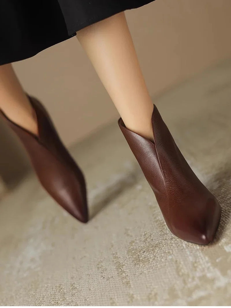 Pointed Toe Women Ankle Boots