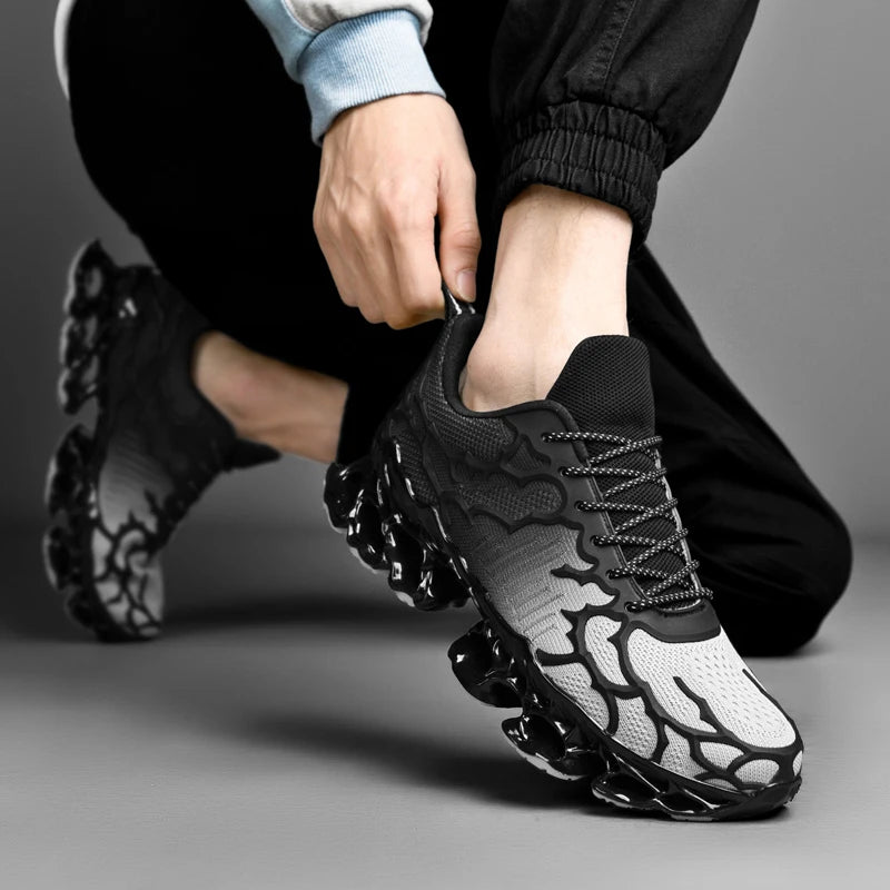 Breathable blade running shoes