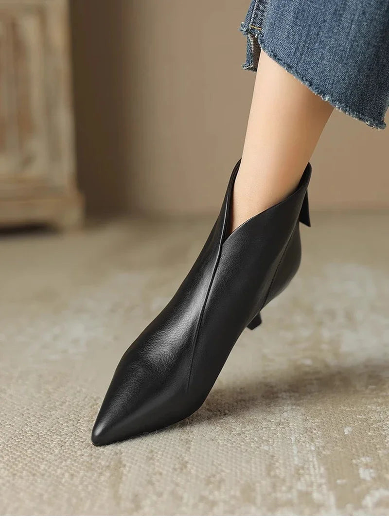 Pointed Toe Women Ankle Boots