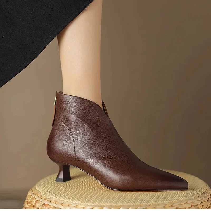 Pointed Toe Women Ankle Boots